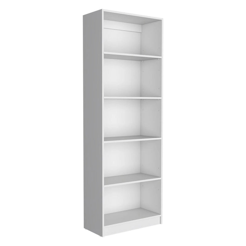 74 Wide 5-Shelf and Cabinet Option C Bookcase Set of 3