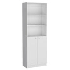 74 Wide 5-Shelf and Cabinet Option C Bookcase Set of 3