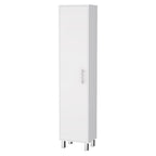 Storage Cabinet Buccan, Five Shelves, White Finish,High quality and durable