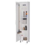 Storage Cabinet Buccan, Five Shelves, White Finish,High quality and durable