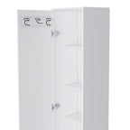 Storage Cabinet Buccan, Five Shelves, White Finish,High quality and durable