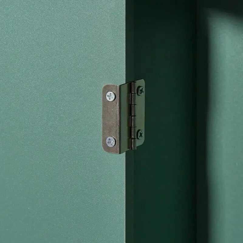 Tall Freestanding Bathroom Corner Cabinet with Doors and Adjustable Shelves