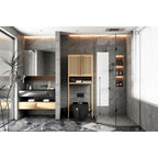 Toilet storage rack, independent bathroom, laundry room, space saving, natural color